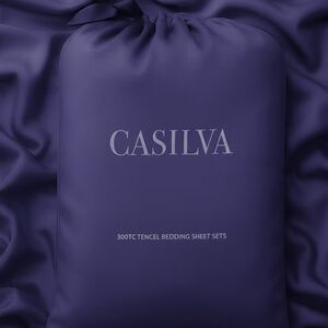 Tencel Bedding Sheet Set in Deep Purple